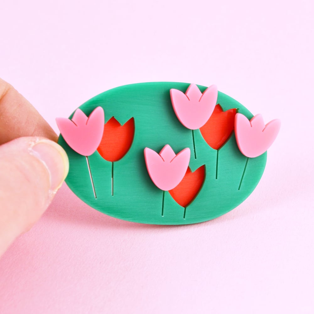Little Tulip Brooch | i am acrylic